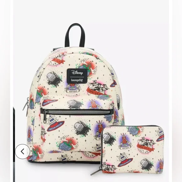 Loungefly Disney Hocus Pocus mini Backpack and Wallet set - Picture 1 of 10